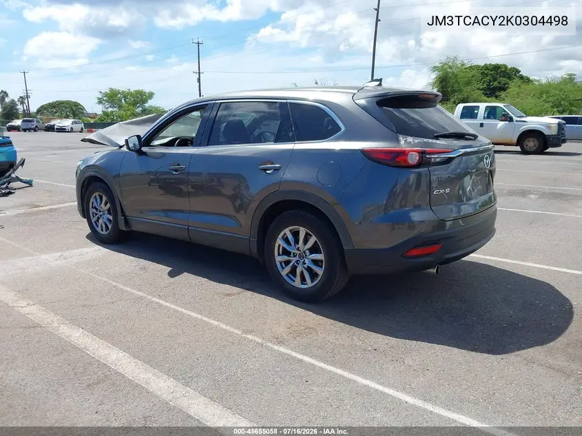 2019 Mazda Cx-9 Touring VIN: JM3TCACY2K0304498 Lot: 45655058