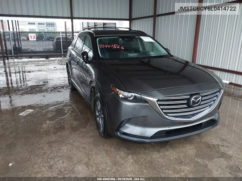 2020 Mazda Cx-9 Touring VIN: JM3TCBCY6L0414722 Lot: 45401566