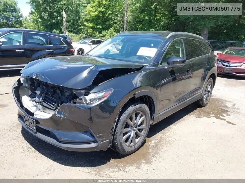 2021 Mazda Cx-9 Touring VIN: JM3TCBCY0M0501775 Lot: 45237666