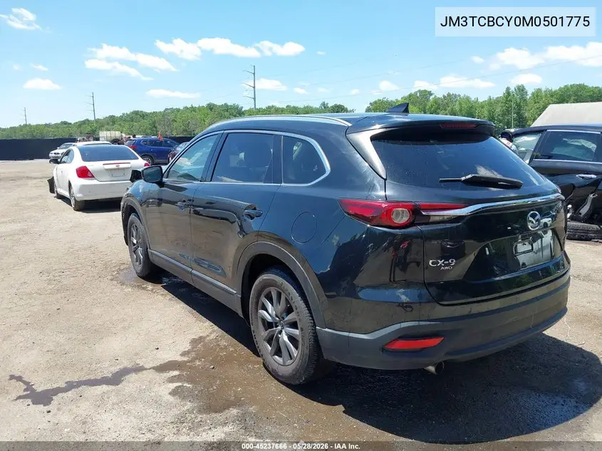2021 Mazda Cx-9 Touring VIN: JM3TCBCY0M0501775 Lot: 45237666