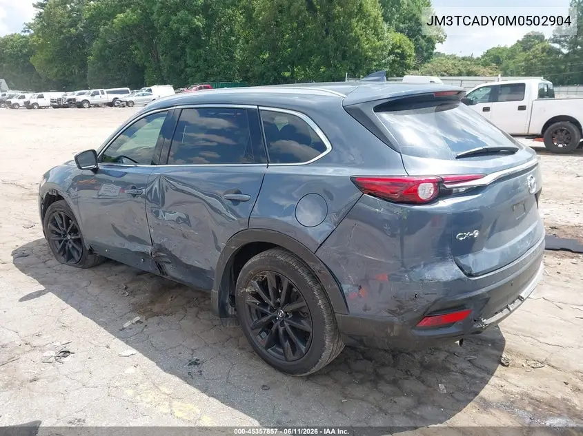 2021 Mazda Cx-9 Carbon Edition VIN: JM3TCADY0M0502904 Lot: 45357857