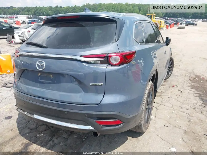 2021 Mazda Cx-9 Carbon Edition VIN: JM3TCADY0M0502904 Lot: 45357857