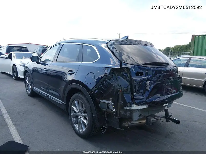 2021 Mazda Cx-9 Grand Touring VIN: JM3TCADY2M0512592 Lot: 45500517