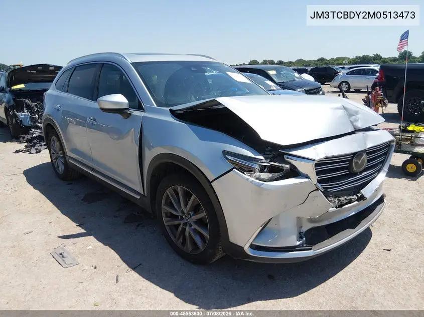 2021 Mazda Cx-9 Grand Touring VIN: JM3TCBDY2M0513473 Lot: 45553630