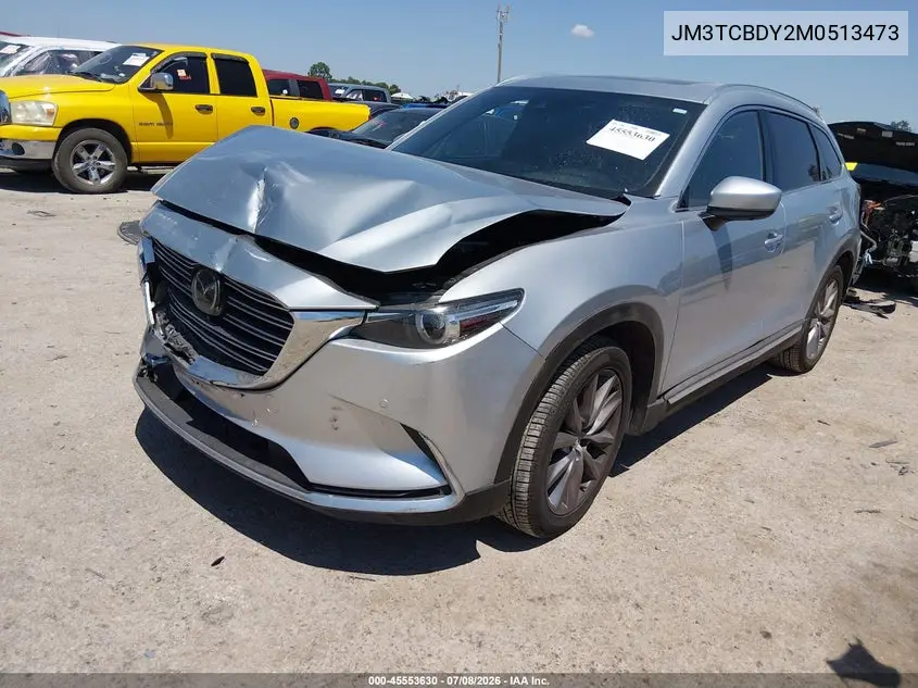 2021 Mazda Cx-9 Grand Touring VIN: JM3TCBDY2M0513473 Lot: 45553630