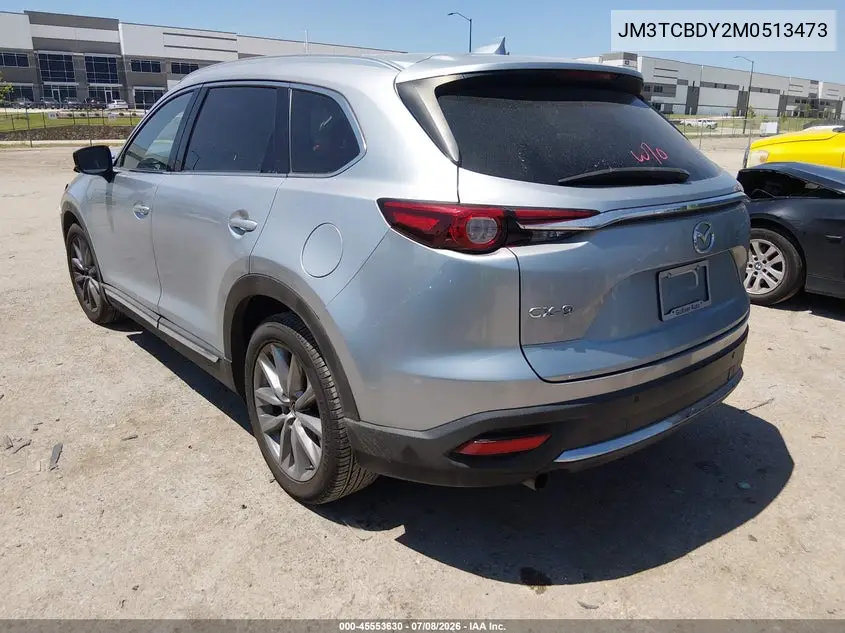 2021 Mazda Cx-9 Grand Touring VIN: JM3TCBDY2M0513473 Lot: 45553630