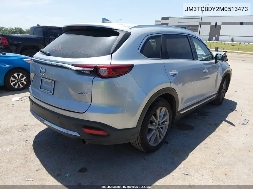 2021 Mazda Cx-9 Grand Touring VIN: JM3TCBDY2M0513473 Lot: 45553630