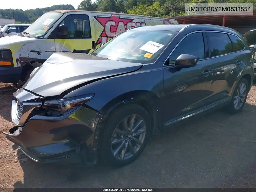 2021 Mazda Cx-9 Grand Touring VIN: JM3TCBDY3M0533554 Lot: 45579109