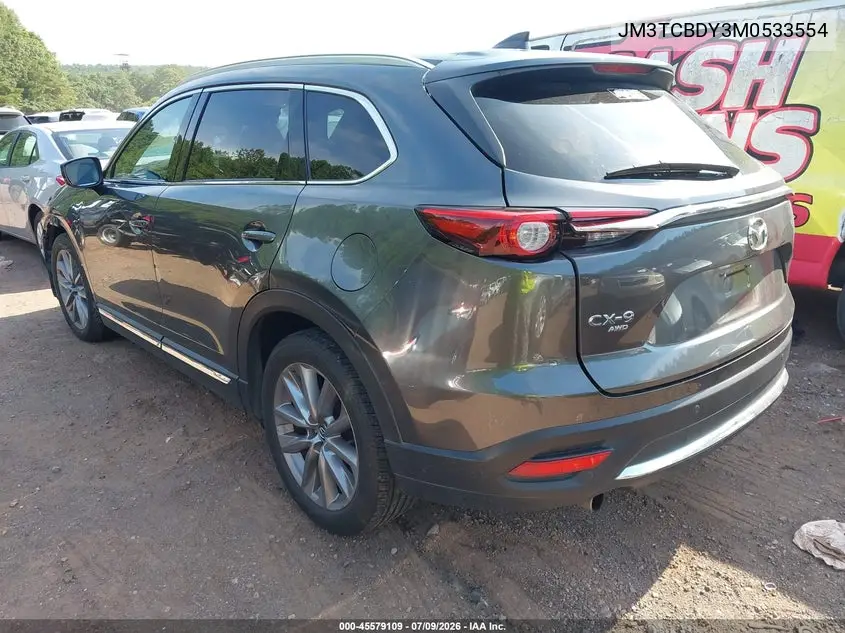 2021 Mazda Cx-9 Grand Touring VIN: JM3TCBDY3M0533554 Lot: 45579109