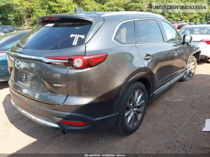 2021 Mazda Cx-9 Grand Touring VIN: JM3TCBDY3M0533554 Lot: 45579109