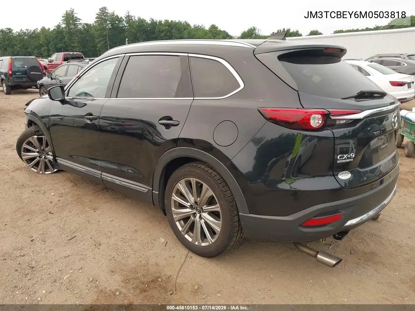 2021 Mazda Cx-9 Signature VIN: JM3TCBEY6M0503818 Lot: 45610153
