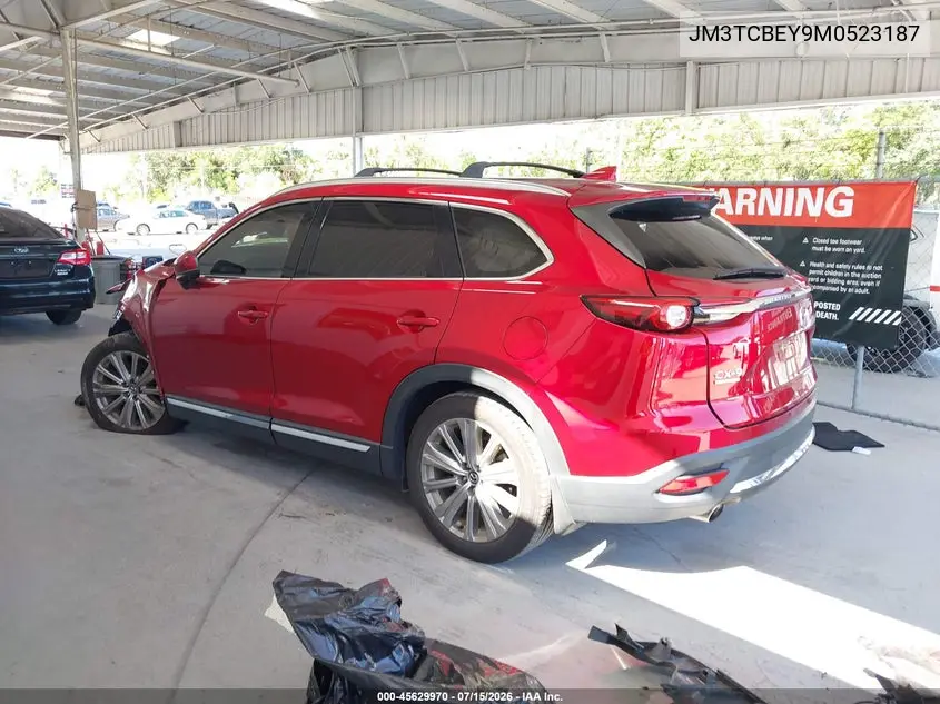 2021 Mazda Cx-9 Signature VIN: JM3TCBEY9M0523187 Lot: 45629970
