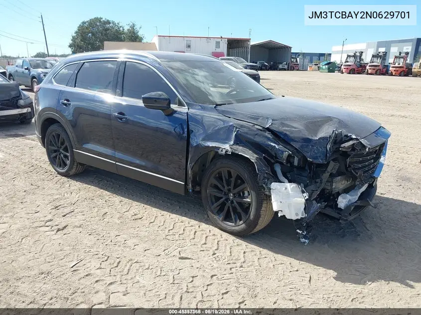 2022 Mazda Cx-9 Touring Plus VIN: JM3TCBAY2N0629701 Lot: 45357366