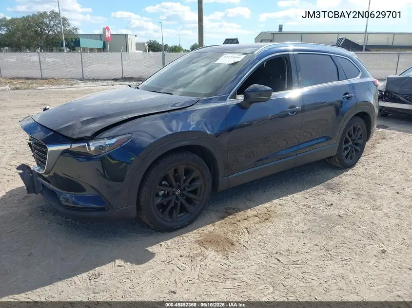 2022 Mazda Cx-9 Touring Plus VIN: JM3TCBAY2N0629701 Lot: 45357366