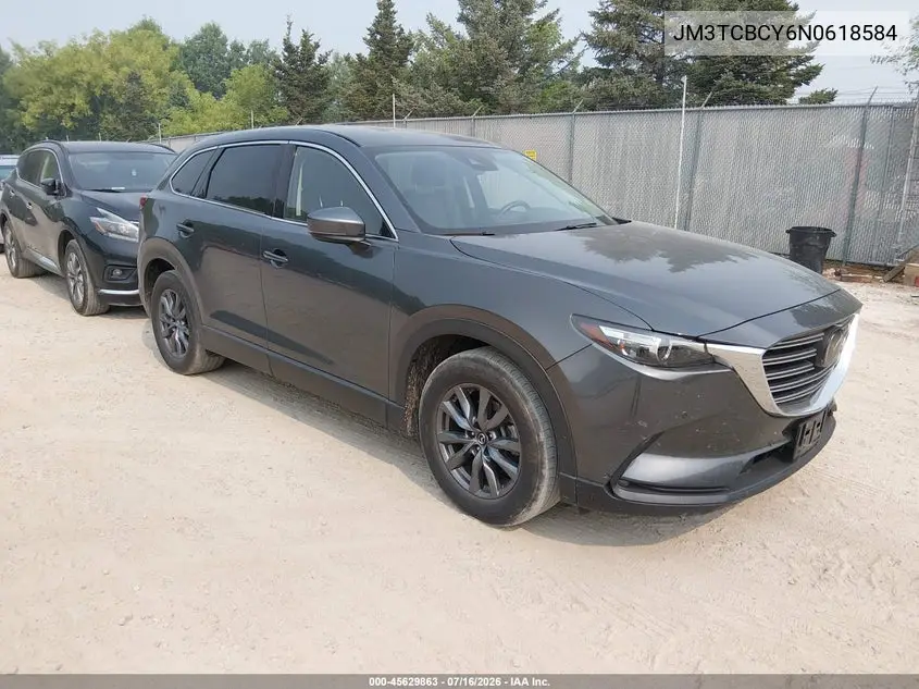 2022 Mazda Cx-9 Touring VIN: JM3TCBCY6N0618584 Lot: 45629863