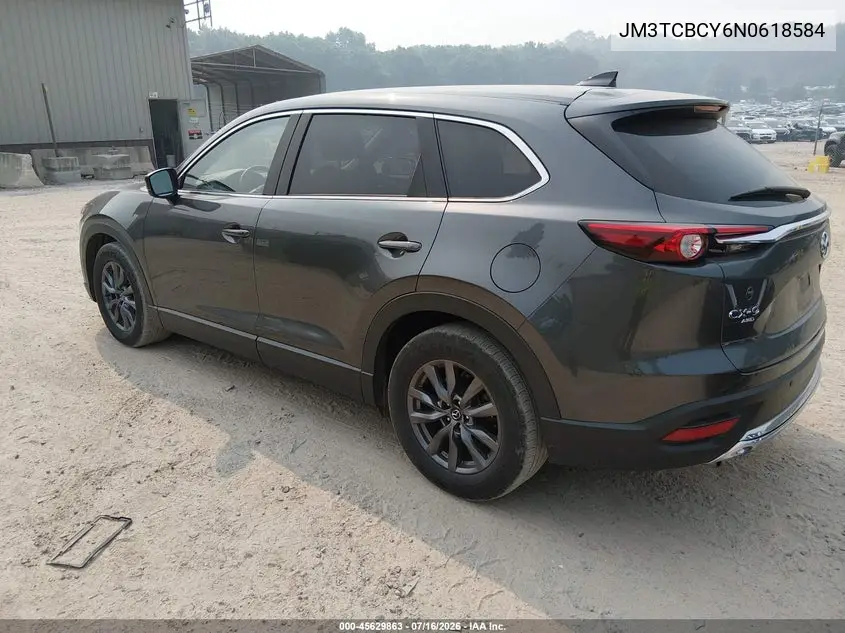 2022 Mazda Cx-9 Touring VIN: JM3TCBCY6N0618584 Lot: 45629863