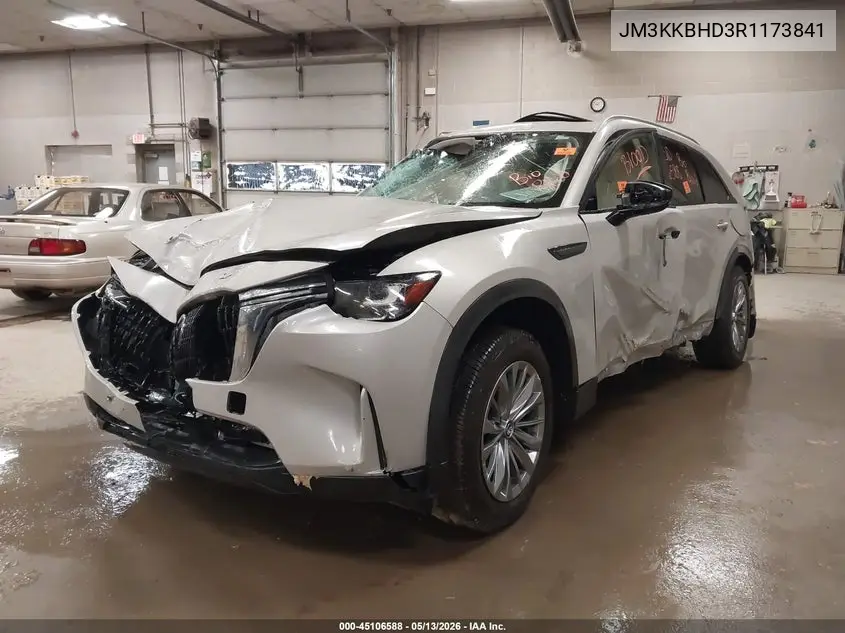 2024 Mazda Cx-90 3.3 Turbo Preferred VIN: JM3KKBHD3R1173841 Lot: 45106588