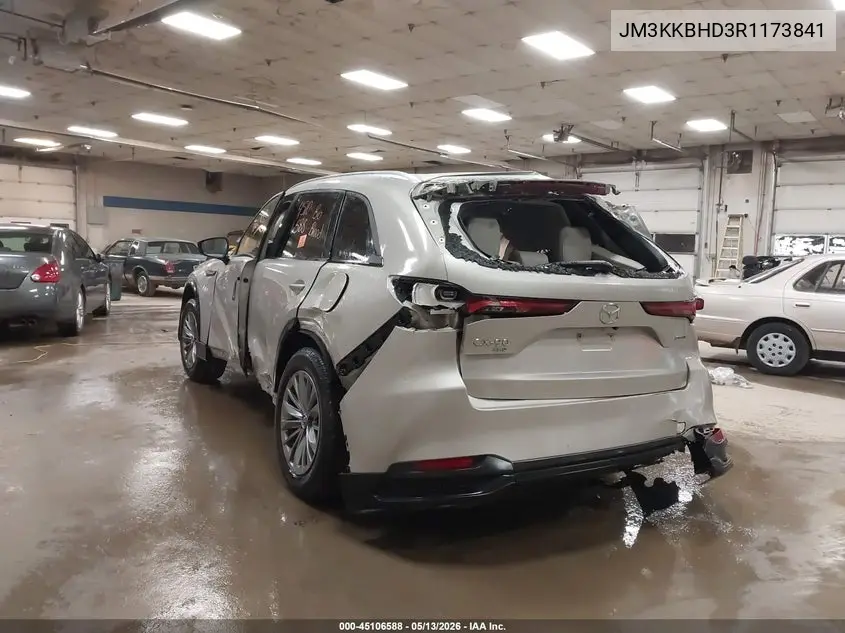 2024 Mazda Cx-90 3.3 Turbo Preferred VIN: JM3KKBHD3R1173841 Lot: 45106588