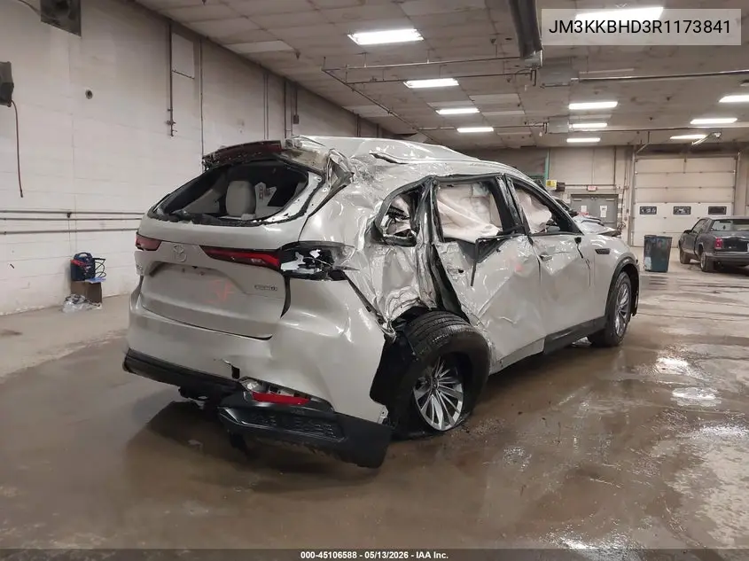 2024 Mazda Cx-90 3.3 Turbo Preferred VIN: JM3KKBHD3R1173841 Lot: 45106588