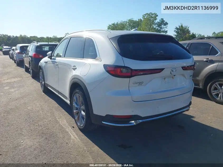 2024 Mazda Cx-90 3.3 Turbo Premium VIN: JM3KKDHD2R1136999 Lot: 45159151