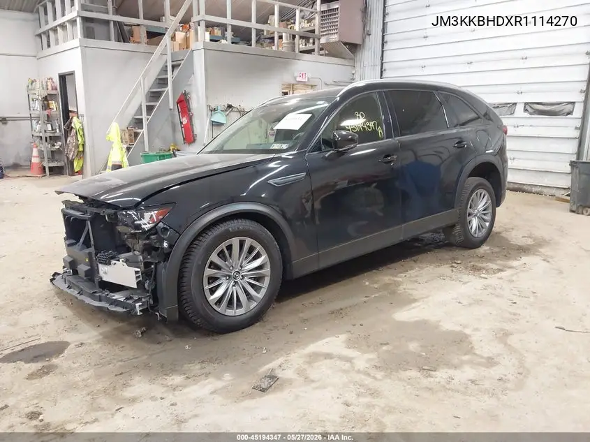 2024 Mazda Cx-90 3.3 Turbo Preferred VIN: JM3KKBHDXR1114270 Lot: 45194347