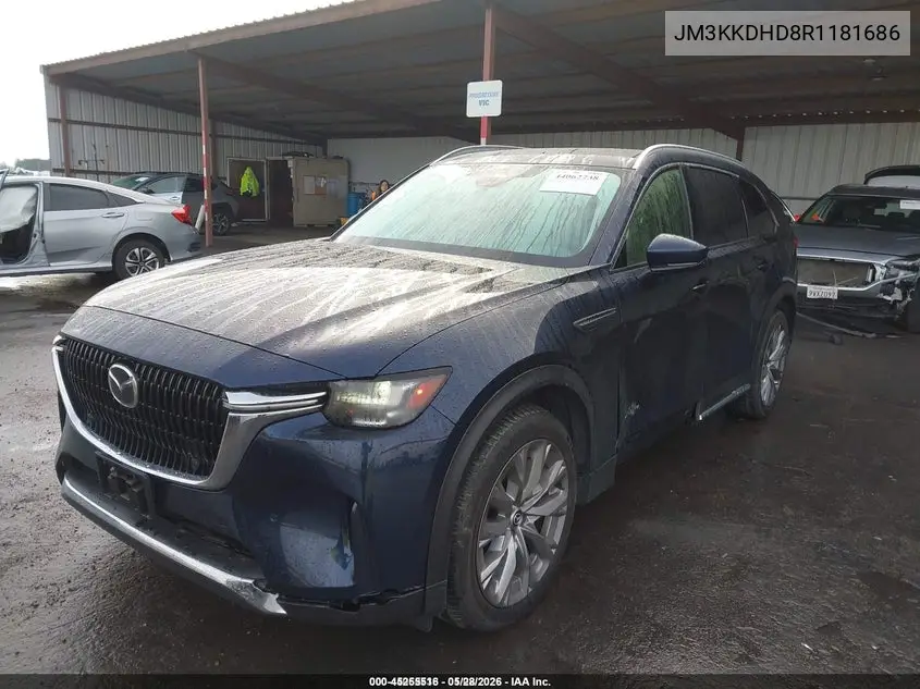 2024 Mazda Cx-90 3.3 Turbo Premium VIN: JM3KKDHD8R1181686 Lot: 45255516
