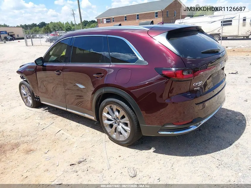 2024 Mazda Cx-90 3.3 Turbo Premium VIN: JM3KKDHDXR1126687 Lot: 45377442