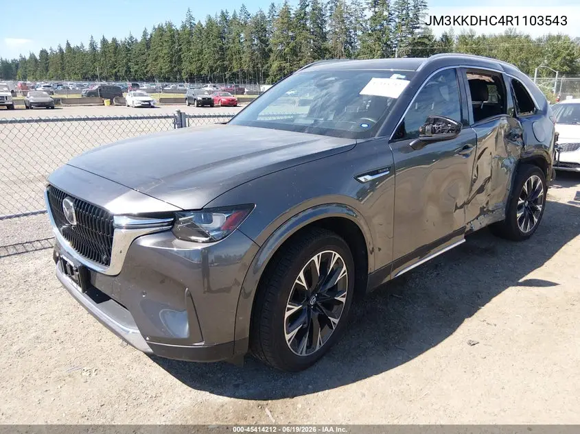 2024 Mazda Cx-90 3.3 Turbo S Premium VIN: JM3KKDHC4R1103543 Lot: 45414212