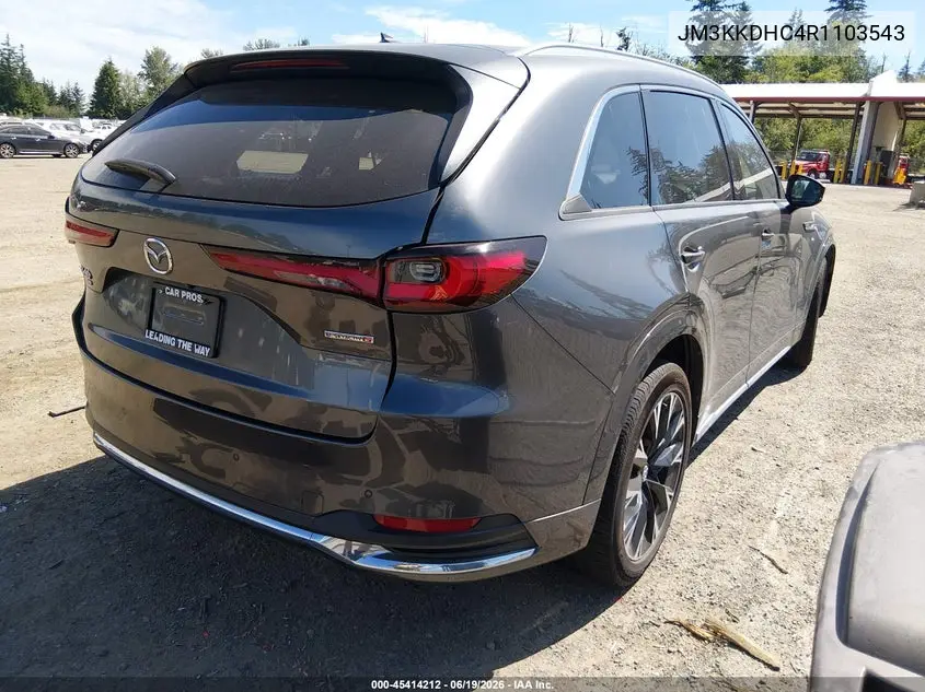2024 Mazda Cx-90 3.3 Turbo S Premium VIN: JM3KKDHC4R1103543 Lot: 45414212