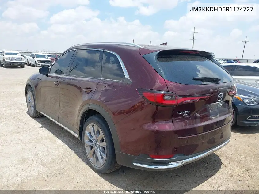 2024 Mazda Cx-90 3.3 Turbo Premium VIN: JM3KKDHD5R1174727 Lot: 45438044