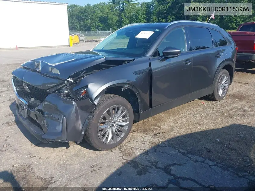 2024 Mazda Cx-90 3.3 Turbo Preferred VIN: JM3KKBHD0R1153966 Lot: 45504462