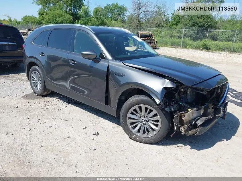 2024 Mazda Cx-90 3.3 Turbo Preferred Plus VIN: JM3KKCHD6R1113560 Lot: 45526549
