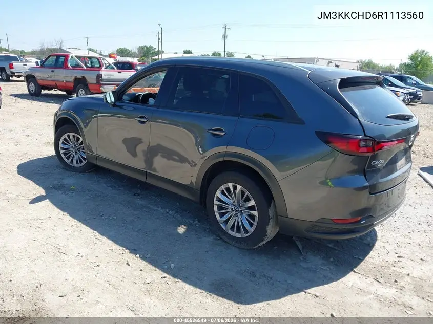 2024 Mazda Cx-90 3.3 Turbo Preferred Plus VIN: JM3KKCHD6R1113560 Lot: 45526549