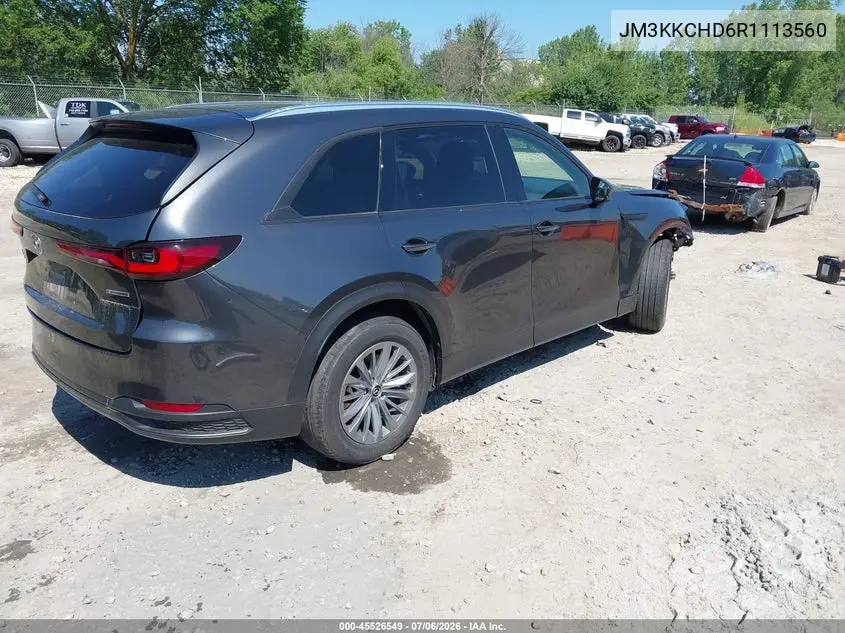 2024 Mazda Cx-90 3.3 Turbo Preferred Plus VIN: JM3KKCHD6R1113560 Lot: 45526549