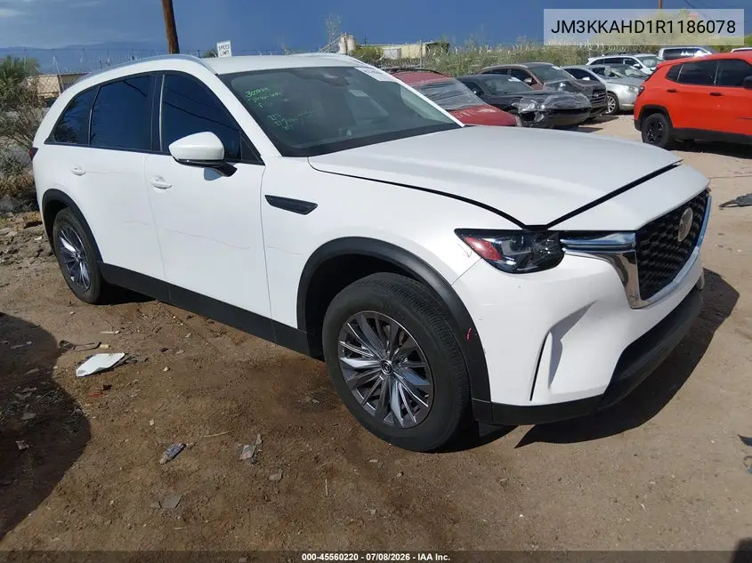 2024 Mazda Cx-90 3.3 Turbo Select VIN: JM3KKAHD1R1186078 Lot: 45560220