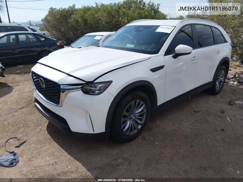 2024 Mazda Cx-90 3.3 Turbo Select VIN: JM3KKAHD1R1186078 Lot: 45560220