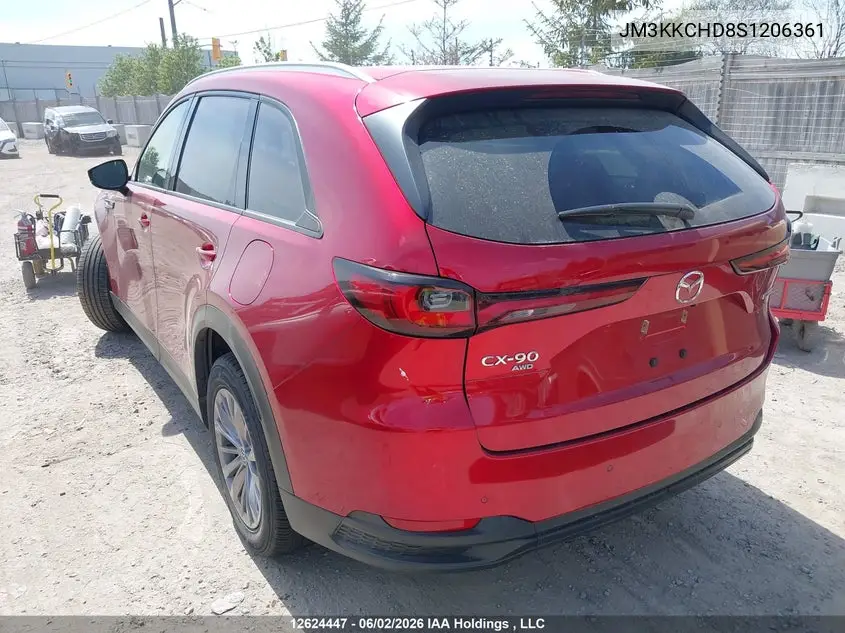 2025 Mazda Cx-90 Premium Sport VIN: JM3KKCHD8S1206361 Lot: 12624447