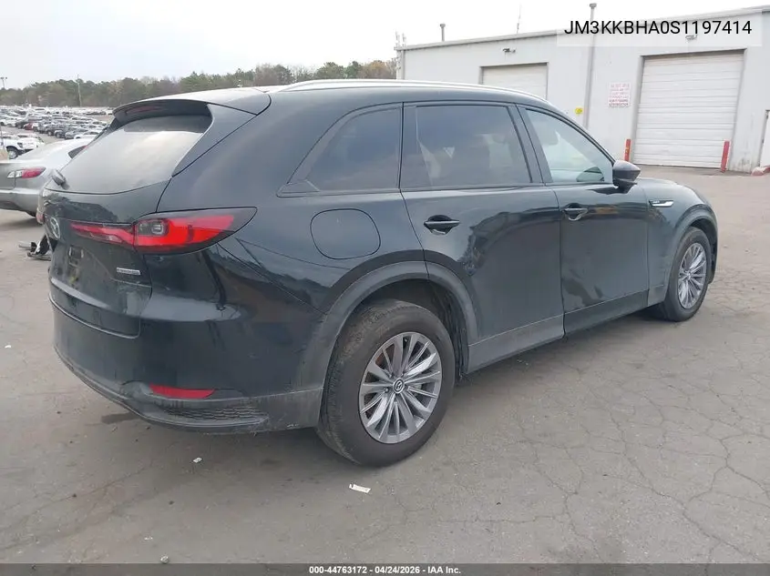 2025 Mazda Cx-90 Phev Preferred Package VIN: JM3KKBHA0S1197414 Lot: 44763172