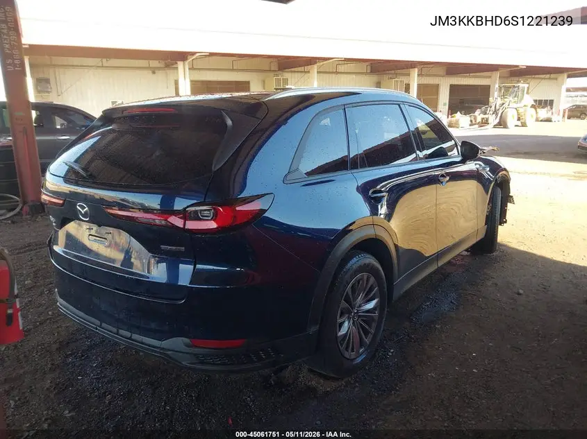 2025 Mazda Cx-90 3.3 Turbo Preferred Package VIN: JM3KKBHD6S1221239 Lot: 45061751