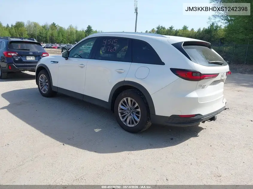 2025 Mazda Cx-90 3.3 Turbo Preferred Package VIN: JM3KKBHDXS1242398 Lot: 45150760