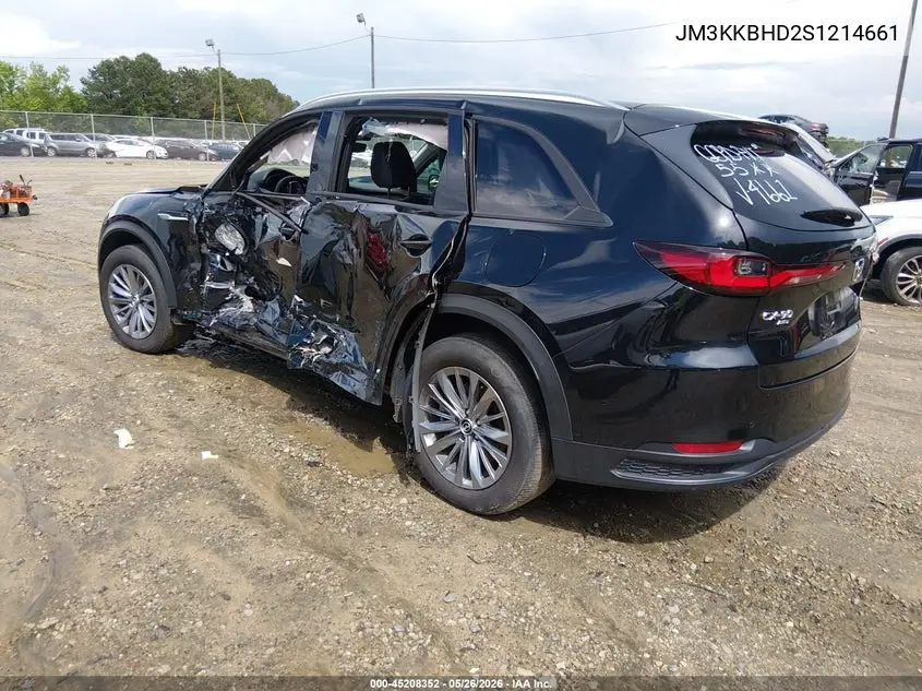 2025 Mazda Cx-90 3.3 Turbo Preferred Package VIN: JM3KKBHD2S1214661 Lot: 45208352