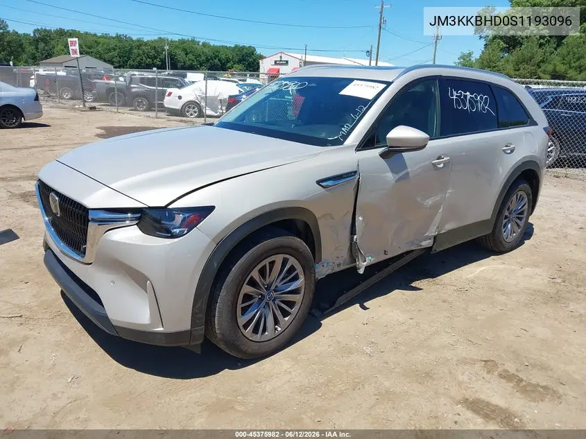 2025 Mazda Cx-90 3.3 Turbo Preferred Package VIN: JM3KKBHD0S1193096 Lot: 45375982