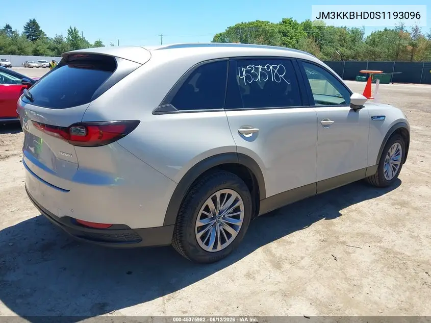 2025 Mazda Cx-90 3.3 Turbo Preferred Package VIN: JM3KKBHD0S1193096 Lot: 45375982
