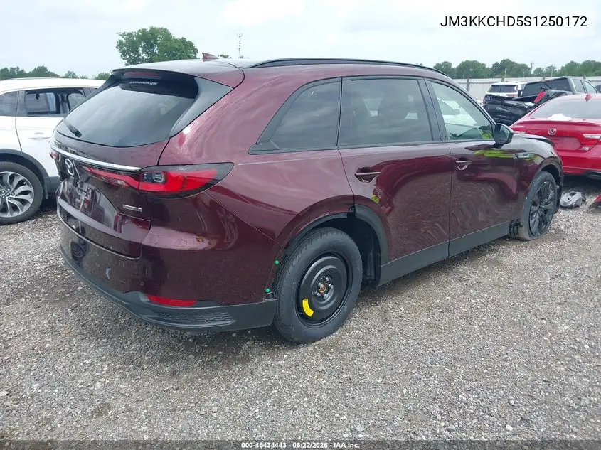 2025 Mazda Cx-90 3.3 Turbo Premium Sport VIN: JM3KKCHD5S1250172 Lot: 45434443