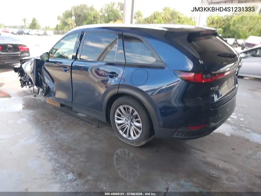 2025 Mazda Cx-90 3.3 Turbo Preferred Package VIN: JM3KKBHD4S1231333 Lot: 45568101