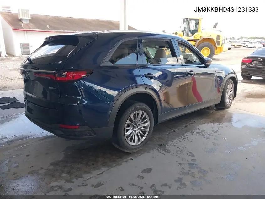 2025 Mazda Cx-90 3.3 Turbo Preferred Package VIN: JM3KKBHD4S1231333 Lot: 45568101