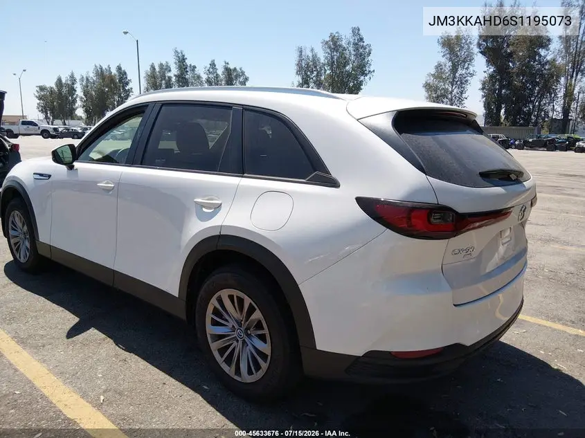 2025 Mazda Cx-90 3.3 Turbo Select Package VIN: JM3KKAHD6S1195073 Lot: 45633676