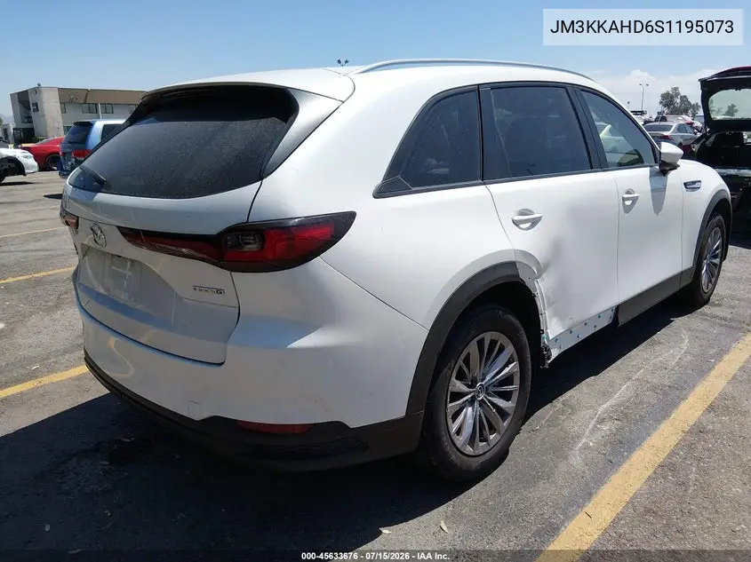 2025 Mazda Cx-90 3.3 Turbo Select Package VIN: JM3KKAHD6S1195073 Lot: 45633676