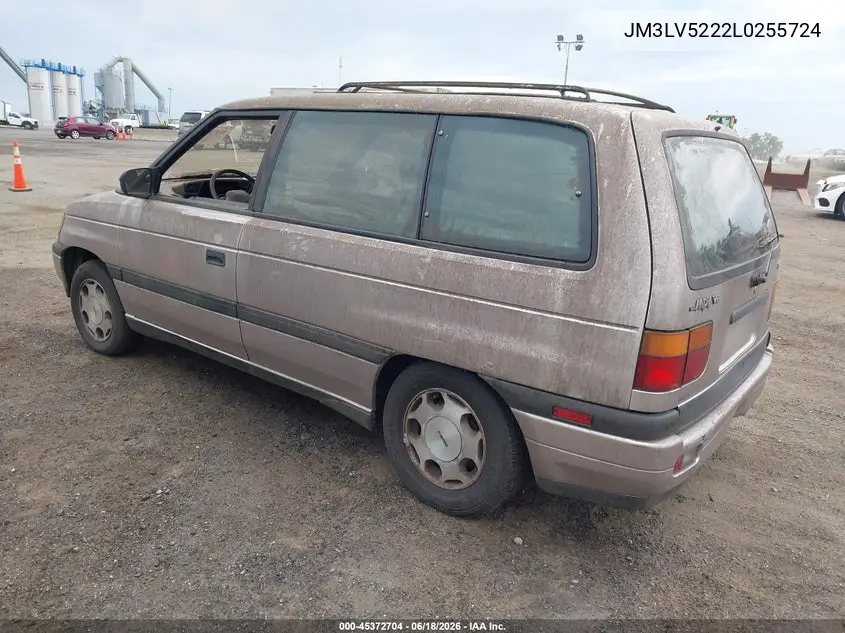 1990 Mazda Mpv Wagon VIN: JM3LV5222L0255724 Lot: 45372704