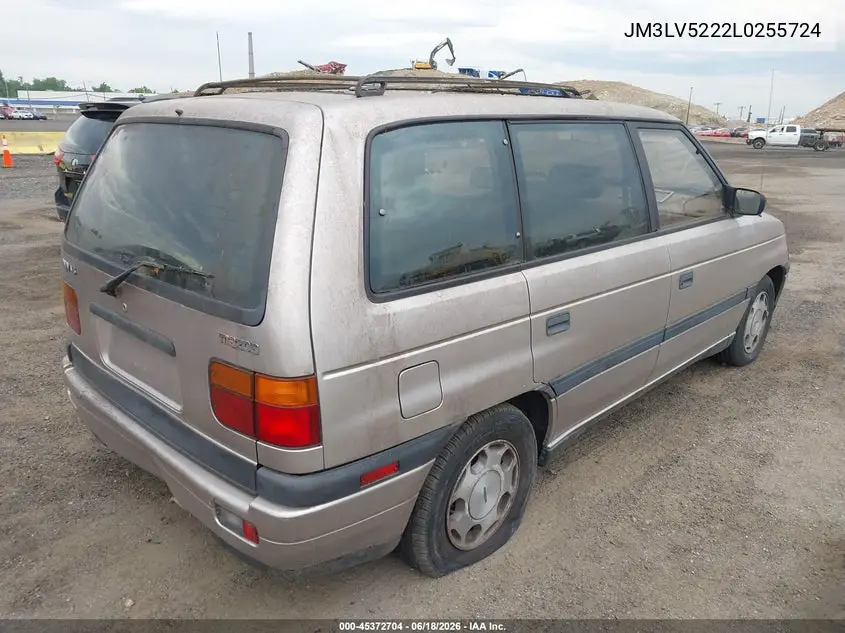 1990 Mazda Mpv Wagon VIN: JM3LV5222L0255724 Lot: 45372704